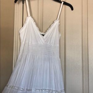White Flowy Dress